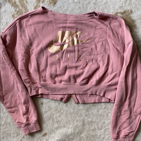 nike rose gold oversized hoodie